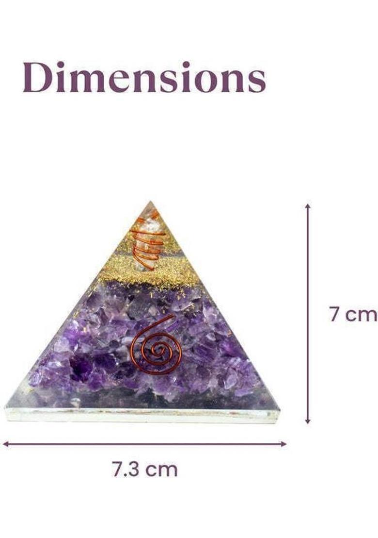 Multiagate Decorative Showpiece - 6.2 cm&nbsp;&nbsp;(Resin, Purple) - Indya