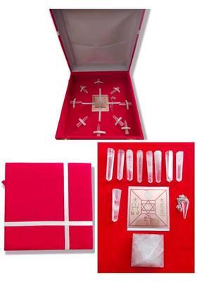 Shivalaya Gems Crystal Crystal Grid Box for Vastu and Reiki Decorative Showpiece - 6 cm&nbsp;&nbsp;(Stone, Multicolor)