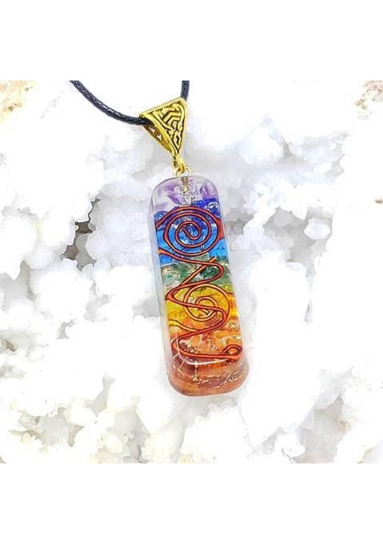VIBESLE Orgone Pendant Necklace, Crystal Tree for Positive Energy, Feng Shui Decor Decorative Showpiece - 10 cm&nbsp;&nbsp;(Stone, Crystal, Multicolor) - Indya