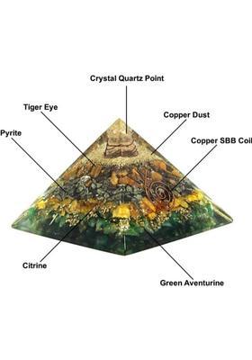 Dhvani Green Aventurine Crystal Pyramid Decorative Showpiece - 7 cm&nbsp;&nbsp;(Crystal, Green)