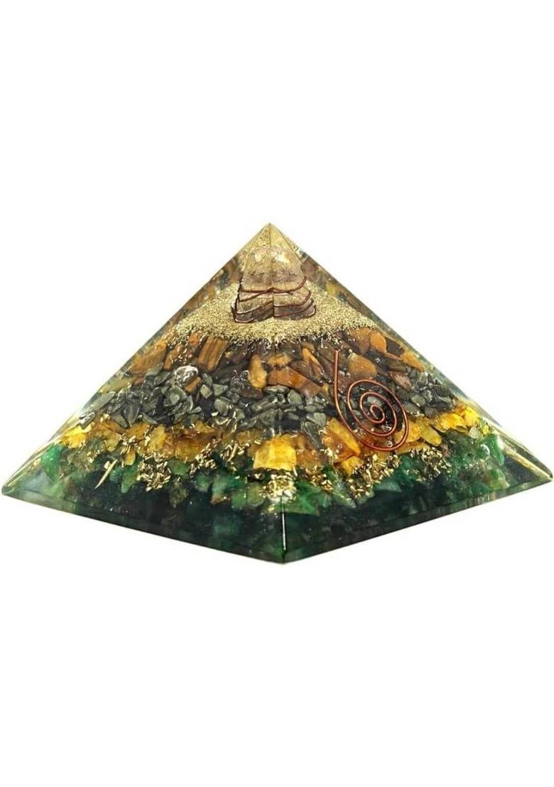 Dhvani Green Aventurine Crystal Pyramid Decorative Showpiece - 7 cm&nbsp;&nbsp;(Crystal, Green) - Indya