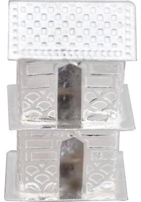 KMJ Pure Silver House/Hut/Ghar/jhopdi/for Vastu Shanti Puja (Weight: 9 Grams) Decorative Showpiece - 3 cm&nbsp;&nbsp;(Silver, White)