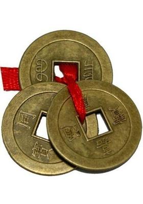 Kraftivity Feng Shui Chinese Lucky Coins for Wealth,Prosperity & Success Decorative Showpiece - 2.5 cm&nbsp;&nbsp;(Copper, Brown)