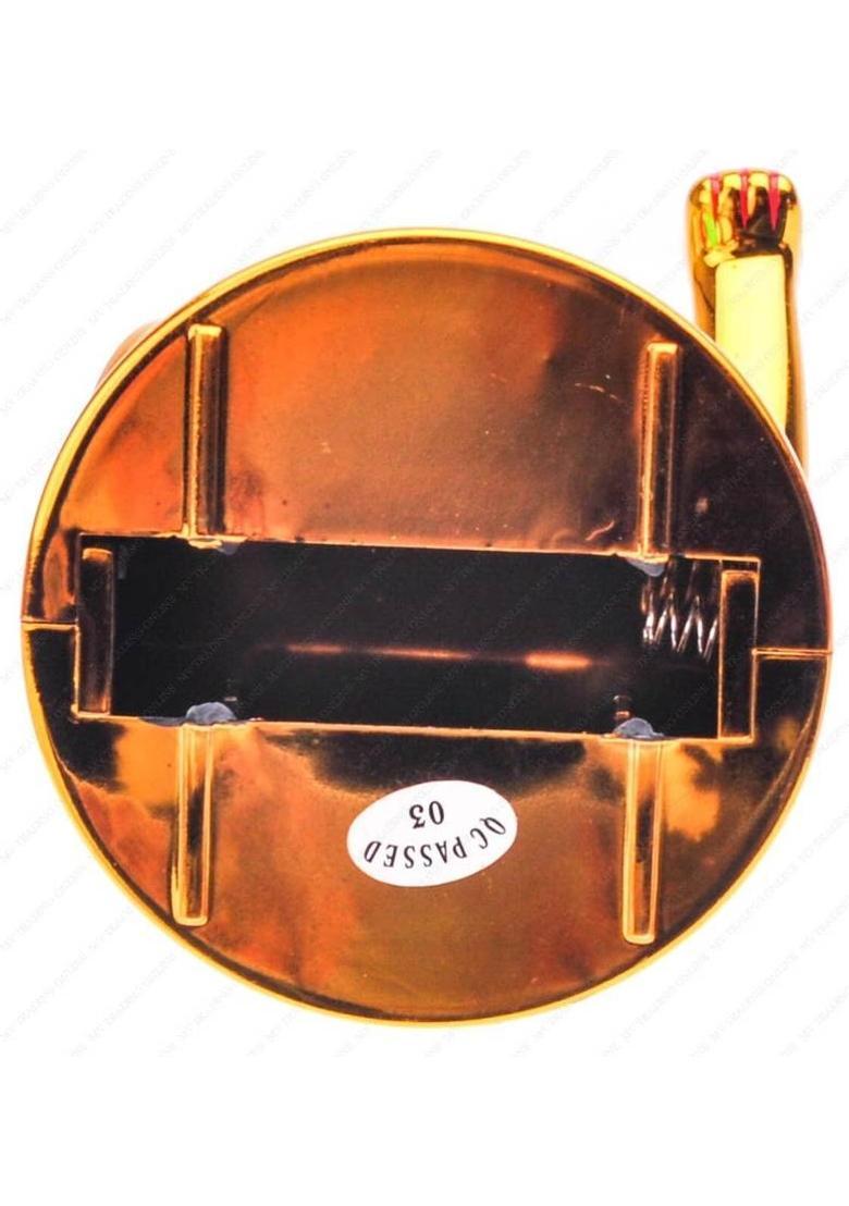 Aakriti Feng Shui Lucky Cat Sitting On The Gold Bar, for Wealth & Prosperity Decorative Showpiece - 11.5 cm&nbsp;&nbsp;(Plastic, Multicolor) - Indya