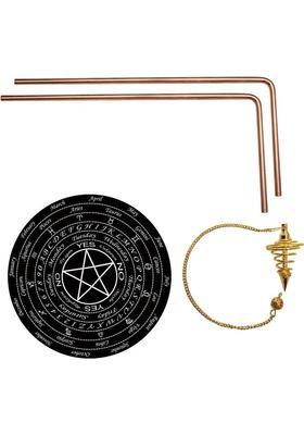 vastu-vigyan Copper Dowsing Rod Pair For Vastu (Width-8MM) Checking/ Scanning Aura { 1 Pair } Decorative Showpiece - 14.5 cm&nbsp;&nbsp;(Metal, Red)