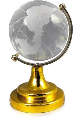 sriaarnika Decorative Showpiece - 8 cm&nbsp;&nbsp;(Crystal, Clear, Gold)