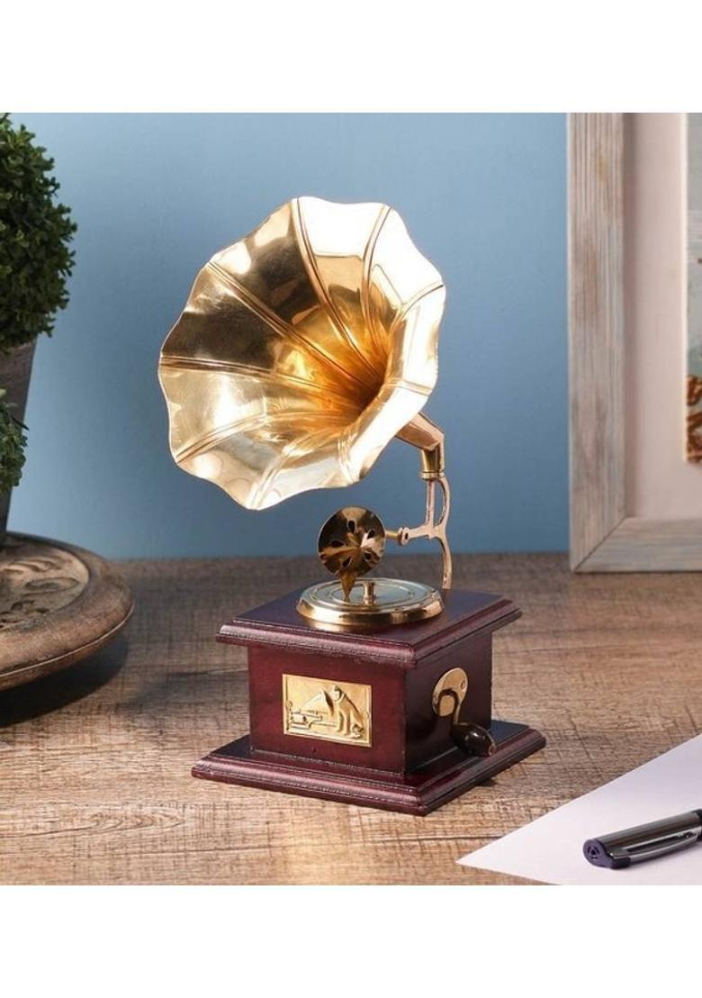 sriaarnika Decorative Showpiece - 8 cm&nbsp;&nbsp;(Crystal, Clear, Gold) - Indya