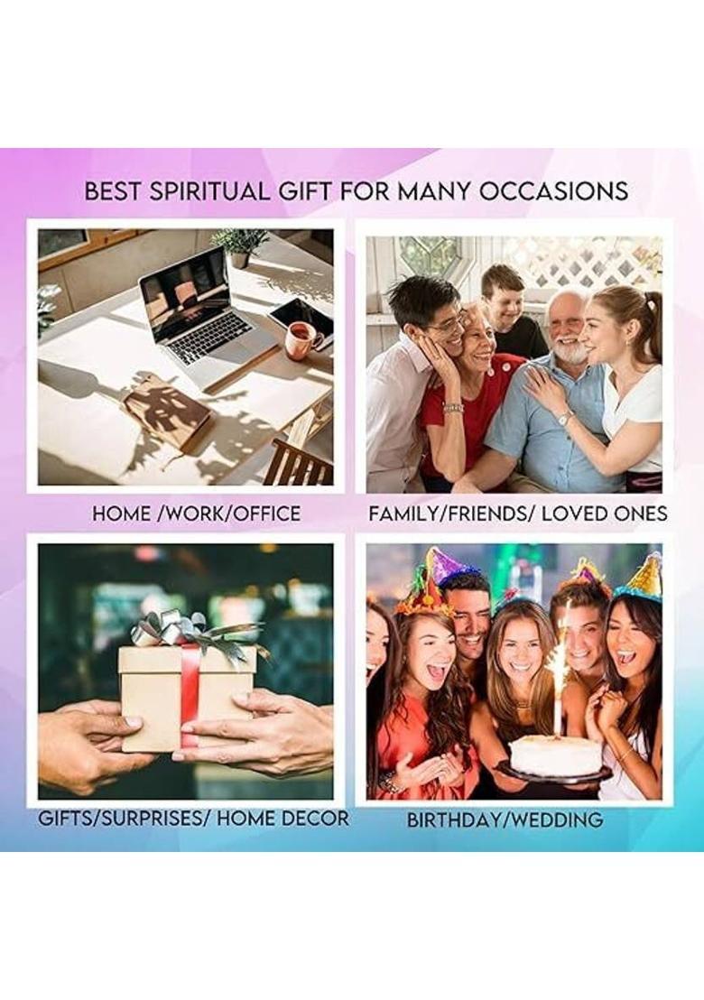 VIBESLE Seven Chakra Gemston Tree of Life, Positive Energy, Feng Shui Decor Decorative Showpiece - 25 cm&nbsp;&nbsp;(Stone, Multicolor) - Indya