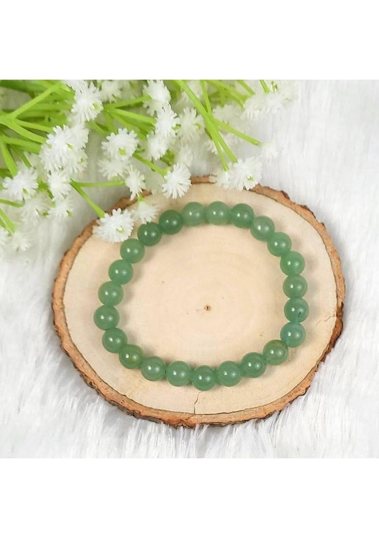 Calminds Combo Of Green Aventurine Tree + Green Aventurine Bracelet – Home Decorative Showpiece - 20 cm&nbsp;&nbsp;(Crystal, Green) - Indya