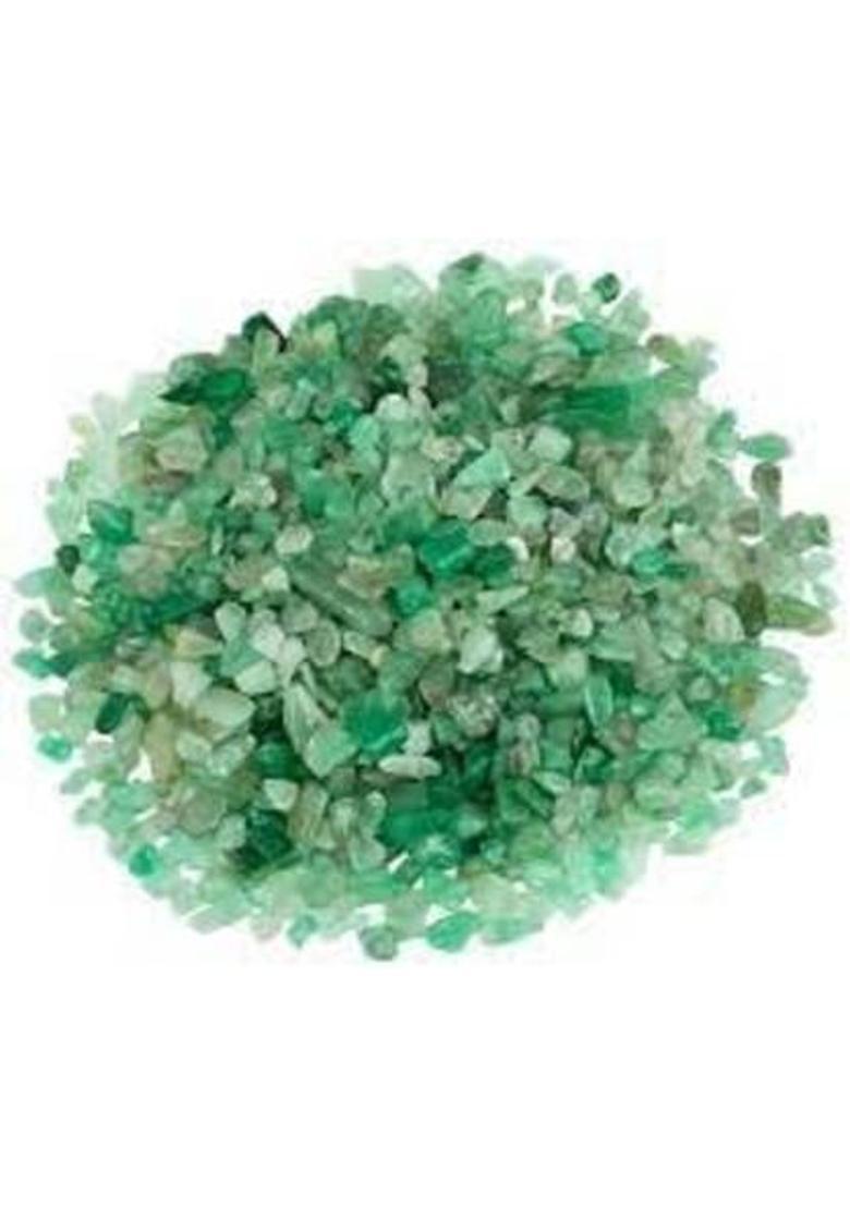 Divinity Crystals Green Aventurine Crystal for Vastu, Healing, Spirituality & Business Success Regular Round Crystal Stone&nbsp;&nbsp;(Green 50 g) - Indya