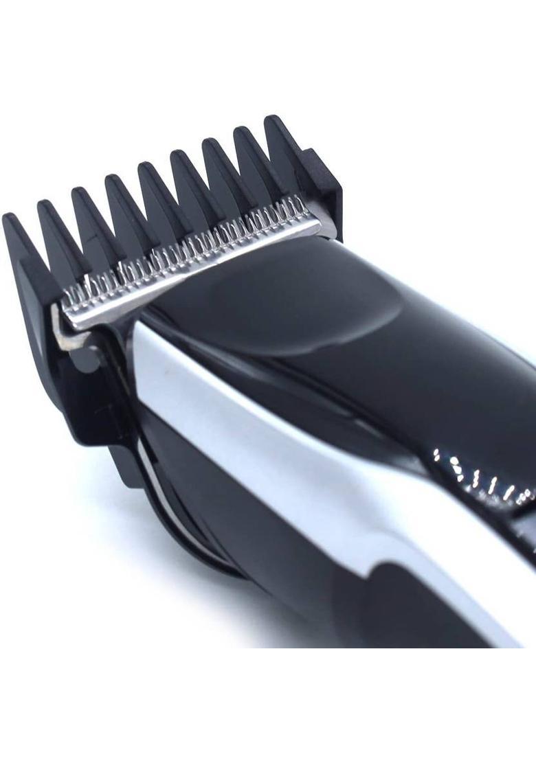 RACCOON Professional Hair Clipper And Trimmer With Ionic Function Cordless Rechargeable Digital Crystal Steel Knife Head For Hair And Beard Cut 90 Minutes Runtime- Waterproof Shaver For Men&nbsp;&nbsp;(Black, Grey) - Indya