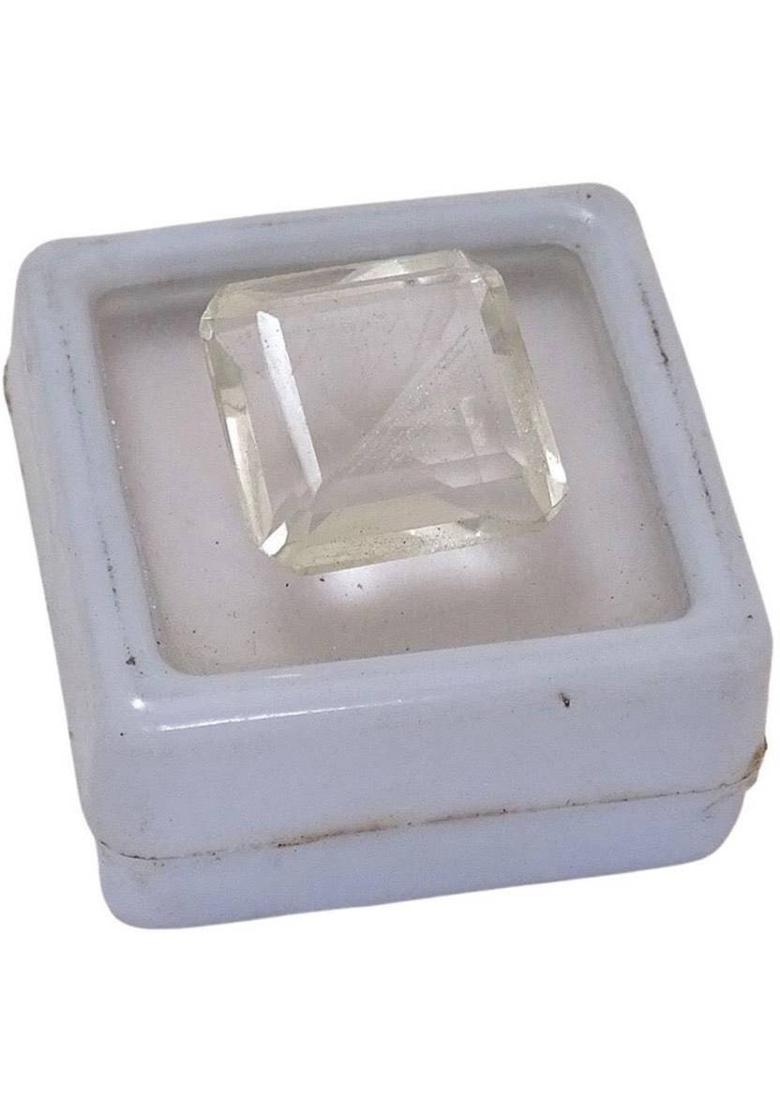 Sahiba Gems White Cut Natural Crystal Gemstone&nbsp;&nbsp;(8.8 carat) - Indya