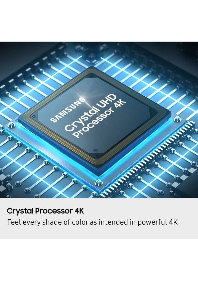 Samsung Crystal 4K Infinity Vision 108 cm (43 inch) Ultra HD (4K) LED Smart Tizen TV 2025 Edition with 4K Upscaling | HDR 10+ | Voice Assistance Remote Control | PurColor | Slim Look | Samsung Knox Security | 100+ Free Channels | Universal Gestures&nbsp;&nbsp;(UA43 - Indya