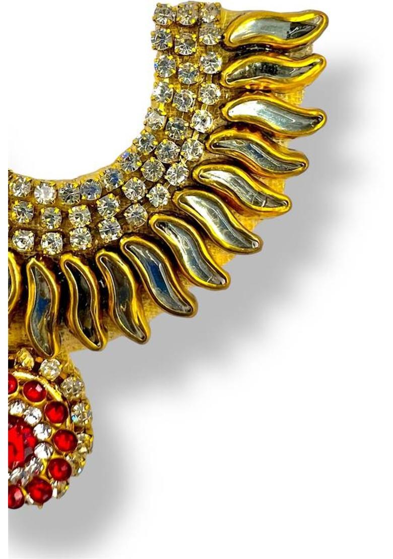 VANDITA CREATIONS Mala for God Idols, Murti, Photo Frames with strap for Adjusting Height, Premium Deity Ornament&nbsp;&nbsp;(Size 6 cm, Laddu Gopal, Ganesh Ji, Matarani, Lakshmi Ji & All God Idols, Pack of 1) - Indya