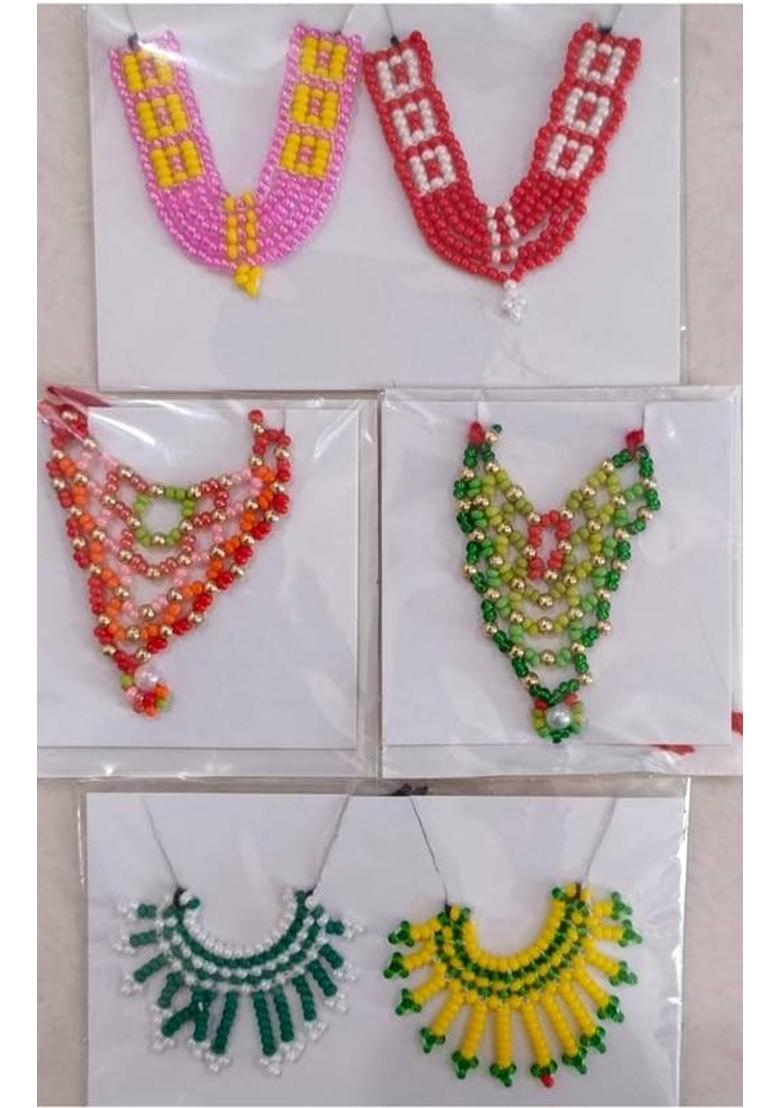 Any Fashion laddu Gopal Accessories moti & Diamond mala All god Idol Deity Ornament&nbsp;&nbsp;(matarani) - Indya