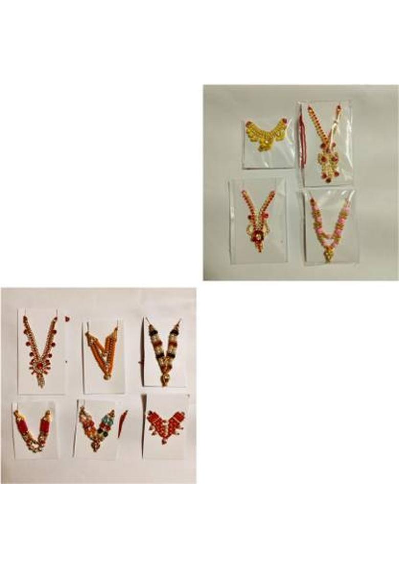 Any Fashion laddu Gopal/kanha ji/radharani/Daimond mala/har/Fancy mala Set for kanha ji Idol Deity Ornament&nbsp;&nbsp;(matarani) - Indya