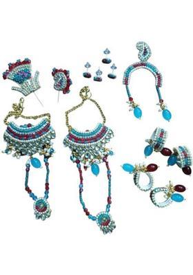 Ukartzones RADHA RANI LADDU GOPAL JI FULL SHINGAAR SET Deity Ornament&nbsp;&nbsp;(radha rani maala)