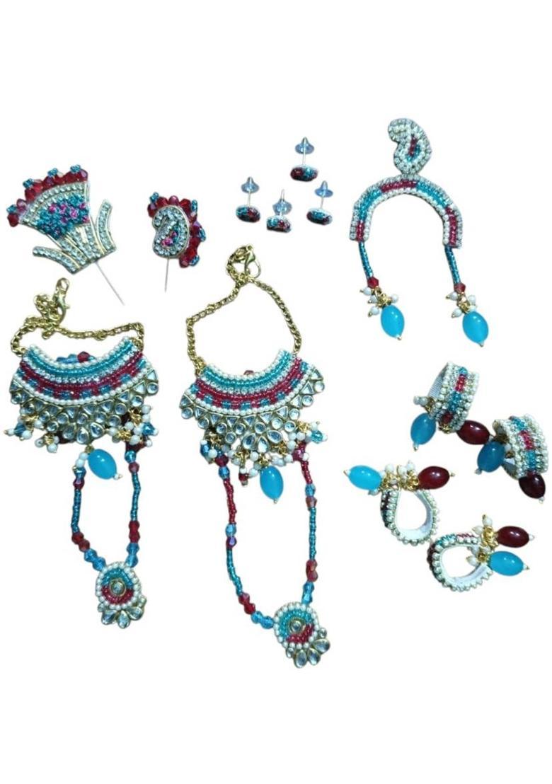 Ukartzones RADHA RANI LADDU GOPAL JI FULL SHINGAAR SET Deity Ornament&nbsp;&nbsp;(radha rani maala) - Indya