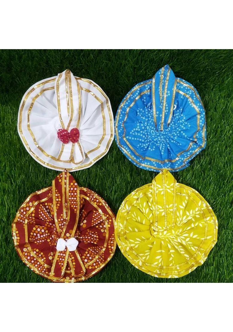 Hanu Creations Laddu Gopal ji Shringar Set of 1 Hair,1 Flute, 2 Bangle, 2 Earing, 1 Mala, Premium Deity Ornament&nbsp;&nbsp;(for Size 0,1,2 No.) - Indya