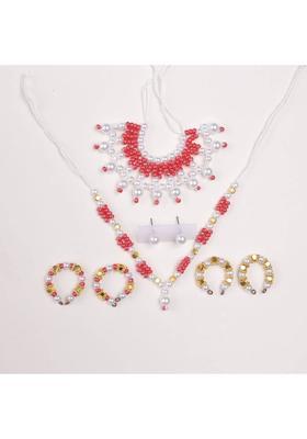 MADHURAM FASHION laddu Gopal Accessories moti & Diamond mala god Idol murti Height 2.5 to 5 inch Deity Ornament&nbsp;&nbsp;(Laddu Gopal)