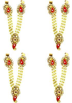 VANDITA CREATIONS Mala for God Idols, Murti, Photo Frames with strap for Adjusting Height, Premium Deity Ornament&nbsp;&nbsp;(Size 13 cm, Laddu Gopal, Ganesh Ji, Mata Ji, Lakshmi Ji & All God Idols, Pack of 4)