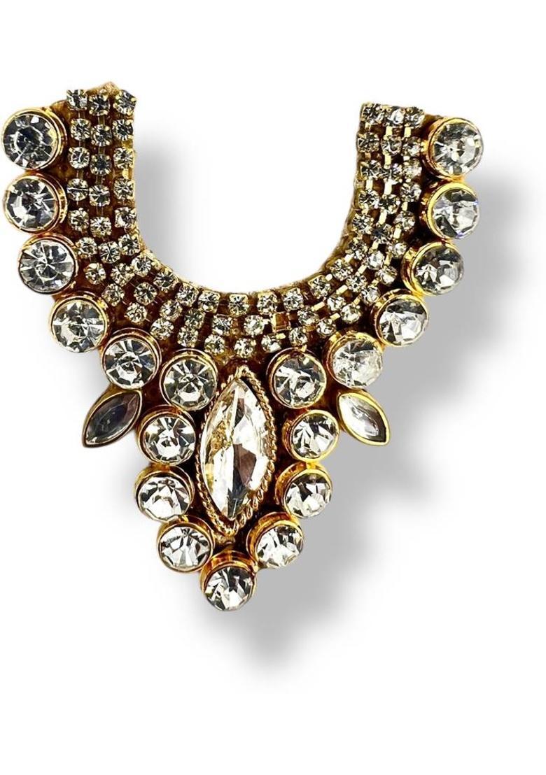 VANDITA CREATIONS Mala for God Idols, Murti, Photo Frames with strap for Adjusting Height, Premium Deity Ornament&nbsp;&nbsp;(Size 6 cm, Laddu Gopal, Ganesh Ji, Matarani, Lakshmi Ji & All God Idols, Pack of 1) - Indya