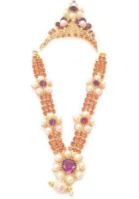 MNA Elegent Diamond Shringar Set For Thakur Ji/ Mukut Mala Set For Laddu Gopal Deity Ornament&nbsp;&nbsp;(Laddu Gopal, Krishna Ji, Radha Krishna, Ganesh Ji, Bal Gopal)