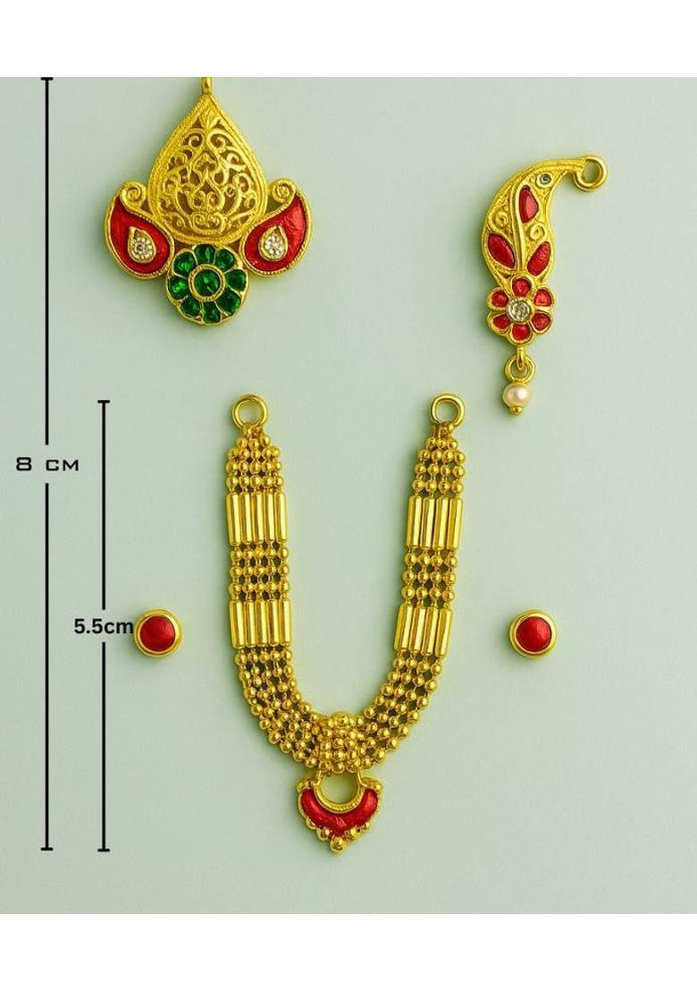 Pranishk Krishna Shringar, Krishna Sringar, Lalan sringar, Mukut, Set, Dimond set, Mala, Haar, Puja Deity Ornament&nbsp;&nbsp;(Krishna, Lallan, Laddu gopal, Thakur ji, Bal Gopal, Bal Krishna, Bhagwan, Kanha ji) - Indya