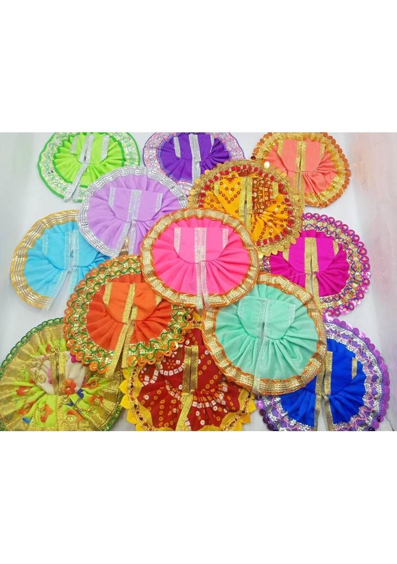 Any Fashion laddu Gopal Accessories moti & Diamond mala god Idol murti Height 2.5 to 5 inch Deity Ornament&nbsp;&nbsp;(matarani, bal gopal, krishna ji, radharani) - Indya