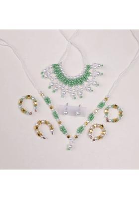 MADHURAM FASHION laddu Gopal Accessories moti & Diamond mala god Idol murti Height 2.5 to 5 inch Deity Ornament&nbsp;&nbsp;(Laddu Gopal)