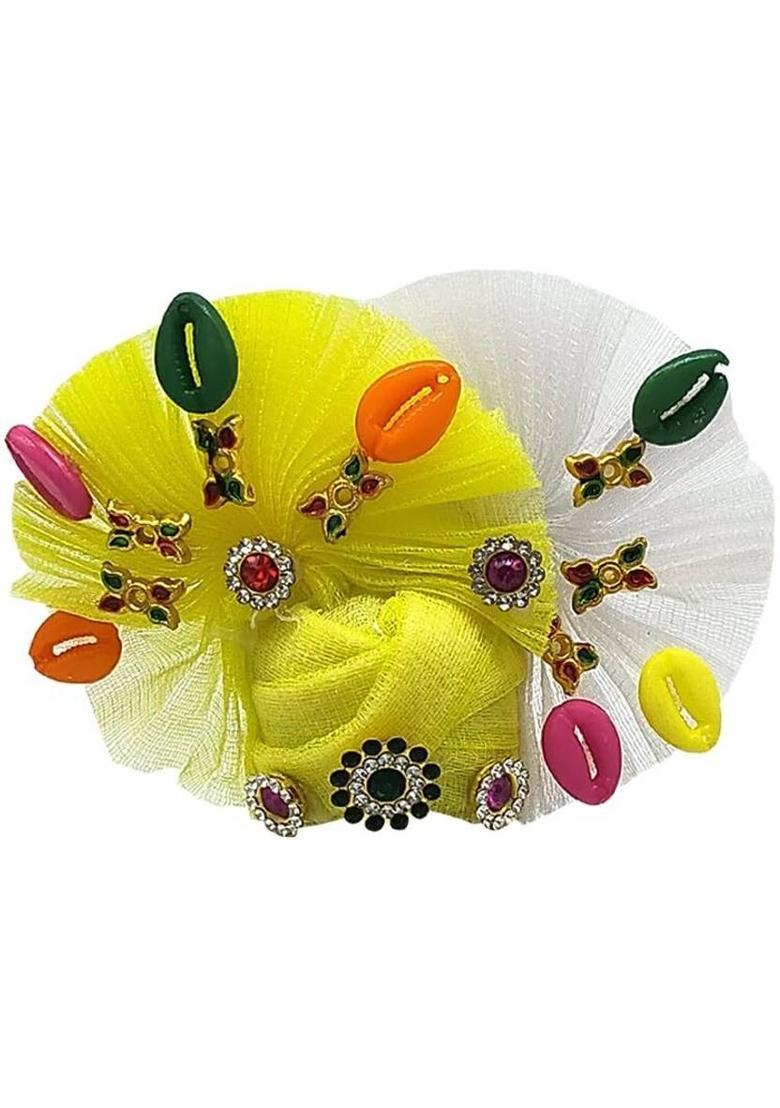 Choice One Laddu Gopal Pagdi Size 0 No Designer Pagri Combo Mukut Shringar Set Deity Ornament&nbsp;&nbsp;(for God, Idol, Kanha ji, Krishna, Sai Baba) - Indya