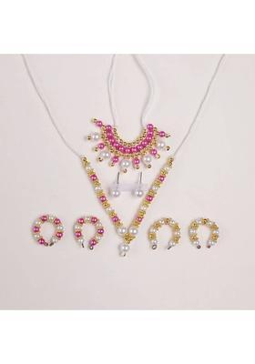 MADHURAM FASHION laddu Gopal Accessories moti & Diamond mala god Idol murti Height 2.5 to 5 inch Deity Ornament&nbsp;&nbsp;(Laddu Gopal)