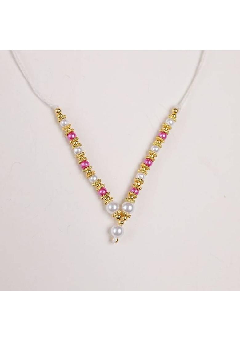 MADHURAM FASHION laddu Gopal Accessories moti & Diamond mala god Idol murti Height 2.5 to 5 inch Deity Ornament&nbsp;&nbsp;(Laddu Gopal) - Indya