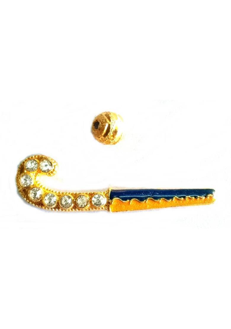 mnaonline Laddu Gopal Decorated Hockey Set, Shringar of Lord Krishna Sport Toy Deity Ornament&nbsp;&nbsp;(Laddu Gopal, Kanha Ji, Little Krishna) - Indya