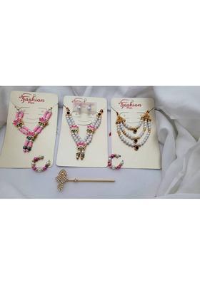 MADHURAM FASHION laddu Gopal Accessories moti & Diamond mala god Idol murti Height 2.5 to 5 inch Deity Ornament&nbsp;&nbsp;(Laddu Gopal)