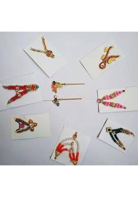 DURGA HOSIERY Laddu Gopal Ji Shringar Mala +, Bansuri Combo Deity Ornament&nbsp;&nbsp;(mala and bansuri Combo for Bal gopal Murti Idol / Murti)