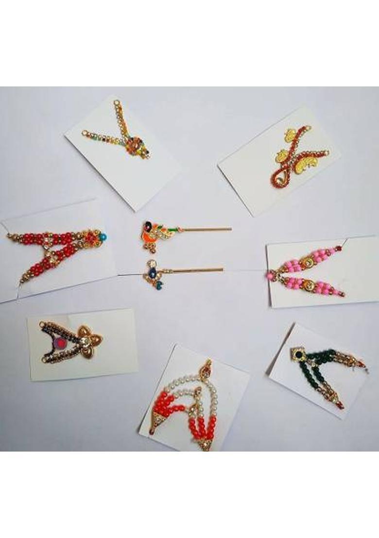 DURGA HOSIERY Laddu Gopal Ji Shringar Mala +, Bansuri Combo Deity Ornament&nbsp;&nbsp;(mala and bansuri Combo for Bal gopal Murti Idol / Murti) - Indya