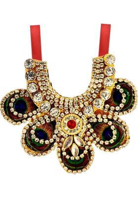 VANDITA CREATIONS Mala for God Idols, Murti, Photo Frames with strap for Adjusting Height, Premium Deity Ornament&nbsp;&nbsp;(Size 7 cm, Laddu Gopal, Ganesh Ji, Mata Ji, Lakshmi Ji & All God Idols, Pack of 1)