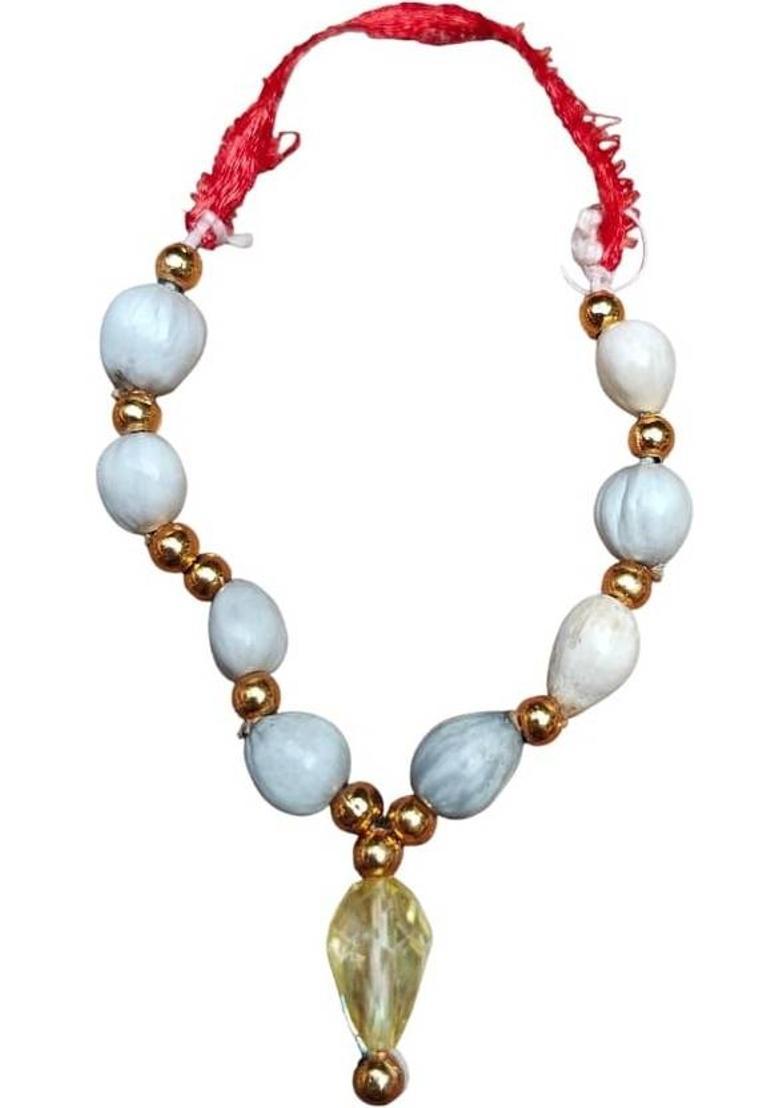 Firmus Laddu Gopal Radha Rani Vaijanti Mala | Handmade Bead Deity Ornament&nbsp;&nbsp;(Garland for Thakurji–(0 to 7 No)Size Idols | Decorative Spiritual Haar(Set of 3)) - Indya