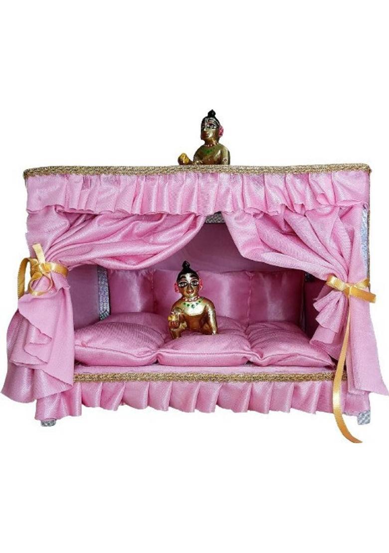 Any Fashion Laddu Gopal MukutMala Shringar Set with Bansuri, Kundal, Kade & Chhari Size 0,1 Deity Ornament&nbsp;&nbsp;(matarani) - Indya