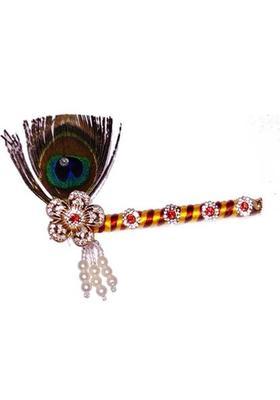 SJ TRADERS laddu Gopal ji janmashtami Special Fancy bansuri, murli/Bansi(Size 4 To 8") Deity Ornament&nbsp;&nbsp;(Laddu Gopal)