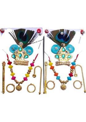 SPSStore Designer Mukut Set Deity Ornament&nbsp;&nbsp;(Thakur ji, Bal Gopal, Mata Rani, Krishan Kanhaiya)