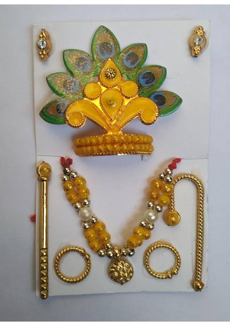 Any Fashion Jewellery set Deity Ornament&nbsp;&nbsp;(Laddu gopal, Krishna ji, Kanha ji) - Indya