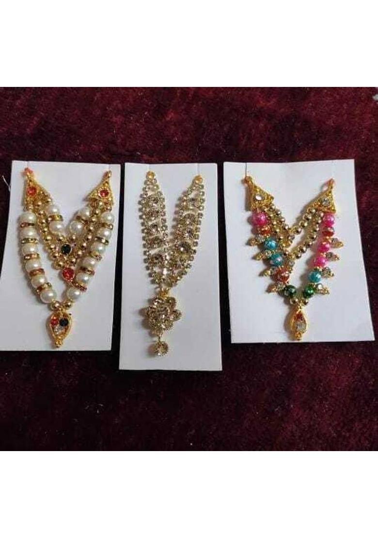 Any Fashion laddu Gopal moti & Diamond mala/haar All god Idol for murti Height 3 to 6 inch Deity Ornament&nbsp;&nbsp;(matarani) - Indya