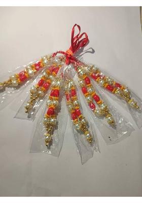 FASHIONINSTA Laddu Gopal Ji deviji Shringar Mala Deity Ornament&nbsp;&nbsp;(BalGopal Mala Set (10 cm) Mala Set for Ladoo Gopal God Idol - Pack of 6)