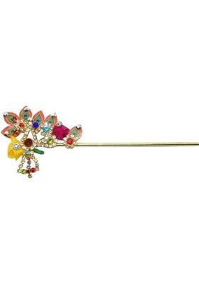 CraftEra Multicolor Metal Krishna Basuri for Bal Gopal, Laddu Gopal Basuri, Krishna Janmashtami Shringar Flute for Krishna Deity Ornament&nbsp;&nbsp;(Laddu Gopal)