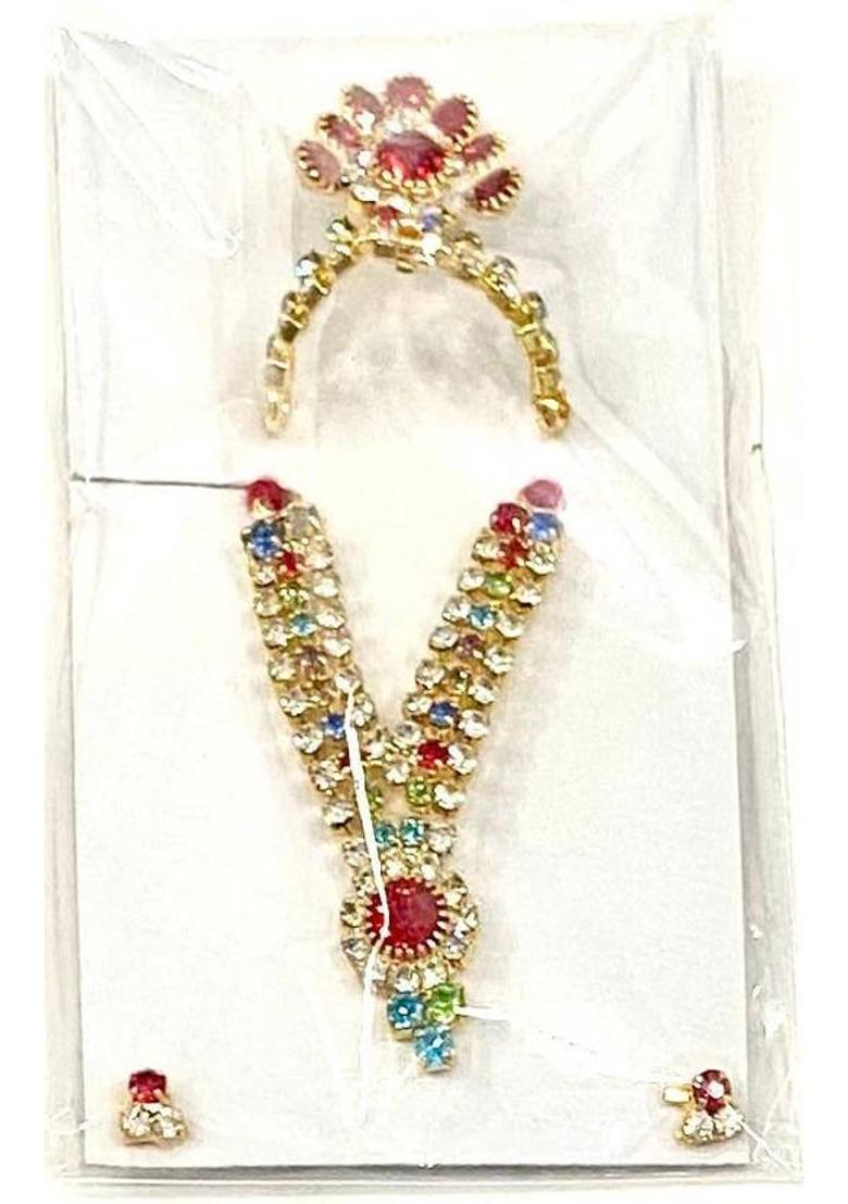 SPSStore LADDU GOPAL, MATA RANI Deity Ornament&nbsp;&nbsp;(STONE MUKUT SET) - Indya