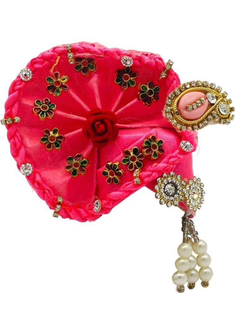 Ecommall Laddu Gopal Pagdi Mukut Size 2 No Accessories Pagri Shringar Combo Set Deity Ornament&nbsp;&nbsp;(God, Idol, Krishna, Khatu Shyam ji, Sai Baba, Ganesh ji, Mata Rani) - Indya