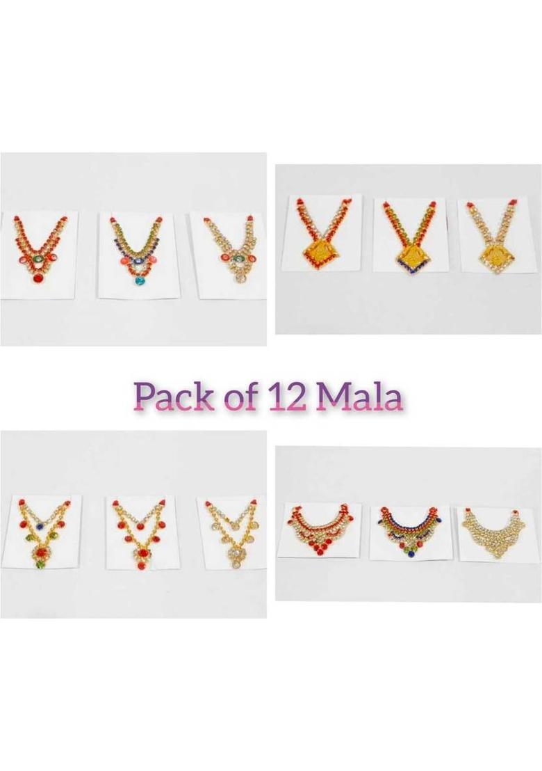 Any Fashion laddu Gopal Shringar Diamond fancy mala for kanha ji idol [ size 2/3 & 4 ] Deity Ornament&nbsp;&nbsp;(thakur ji, radharani, matarani) - Indya