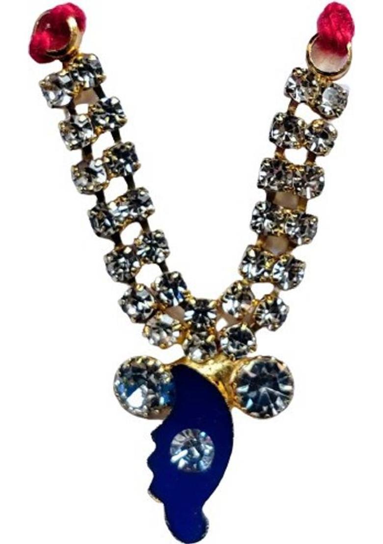 SPSStore 2 Designer Jurry Necklace Set 3-4 Inch Size Kanha, Mata, Temple Deity Ornaments Deity Ornament&nbsp;&nbsp;(Thakur ji, Bal Gopal, Mata Rani, Murti Poojan, Mandir Murti Shringaar) - Indya